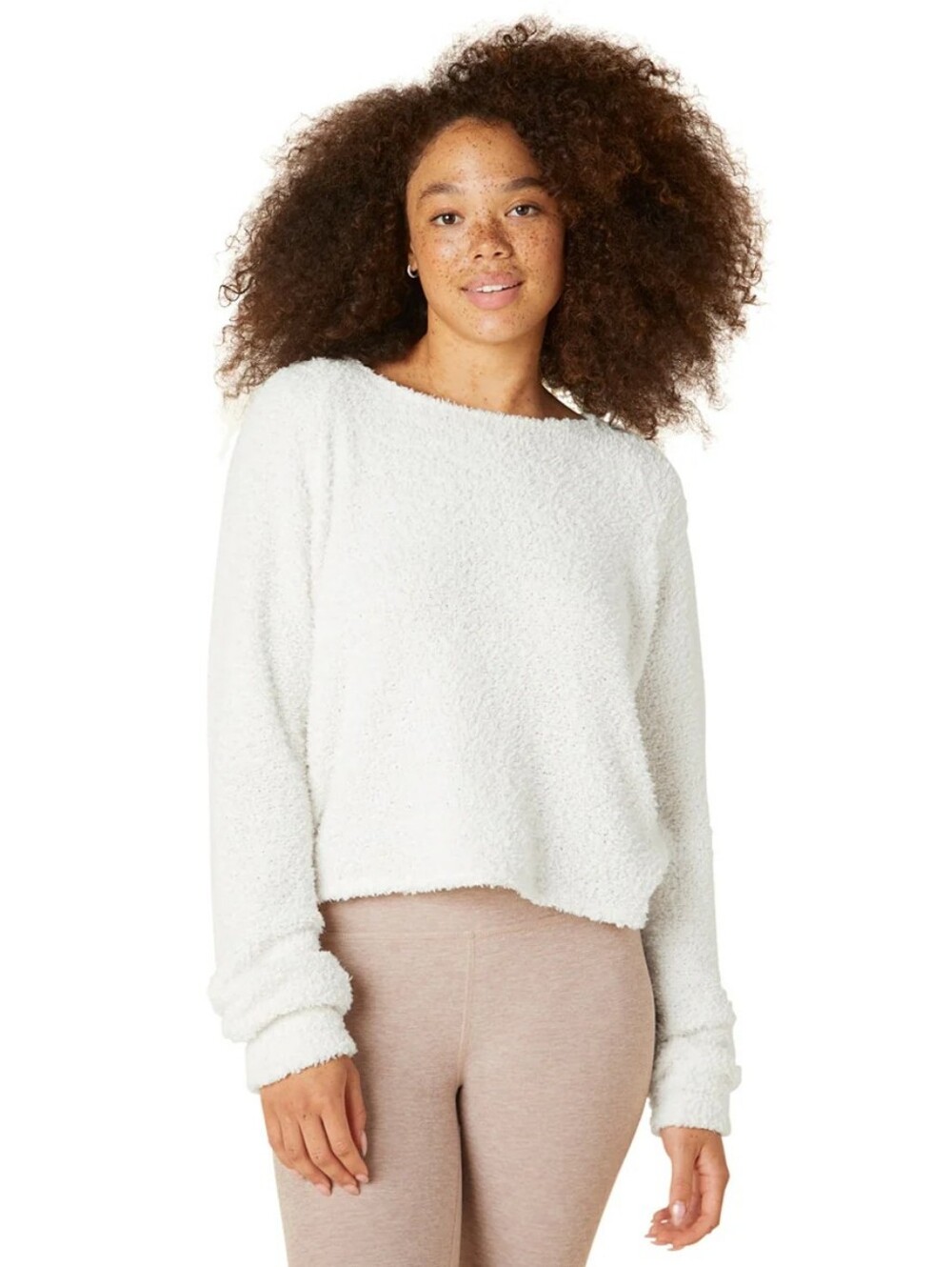 Beyond Yoga All the Feels Cropped Raglan Pullover